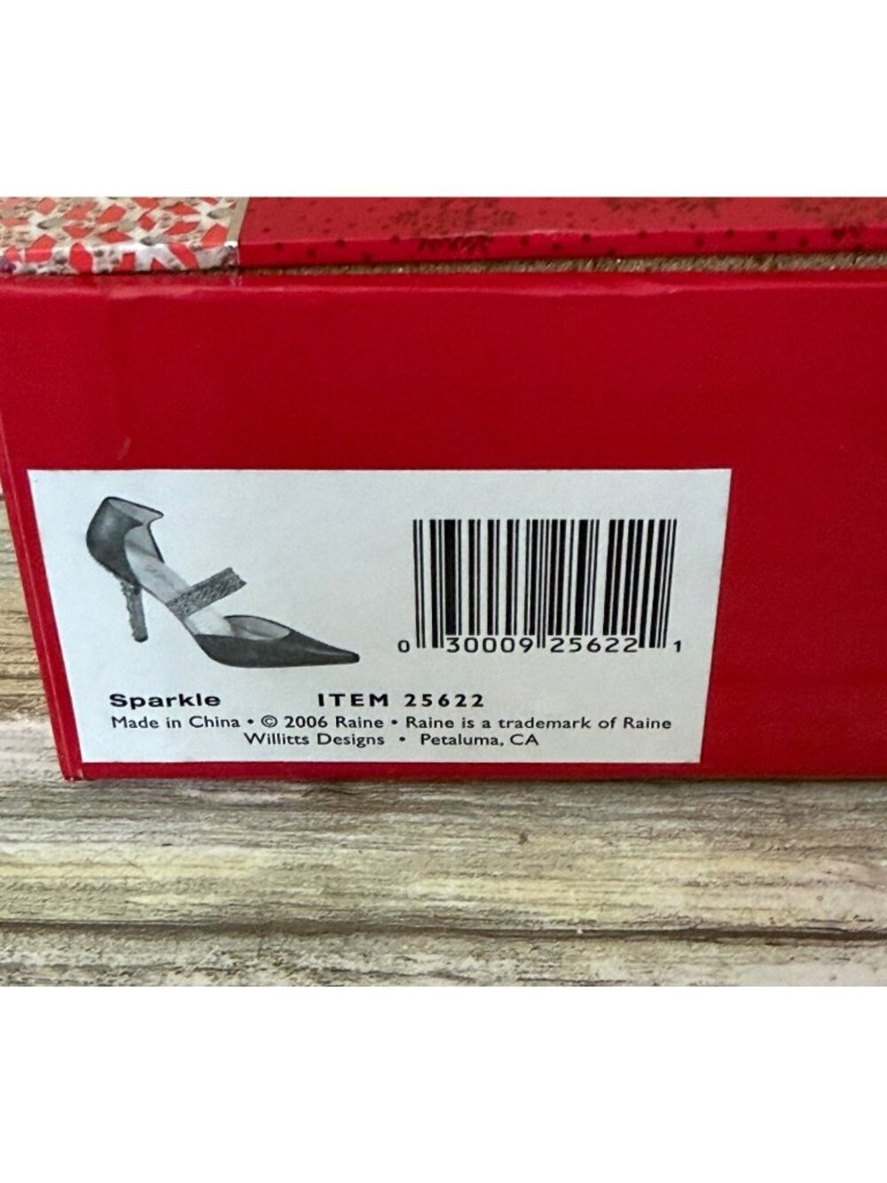 2006 Just the Right Shoe by Raine "Sparkle" 6th Annual Christmas #25622 w/Box - Picture 4 of 13